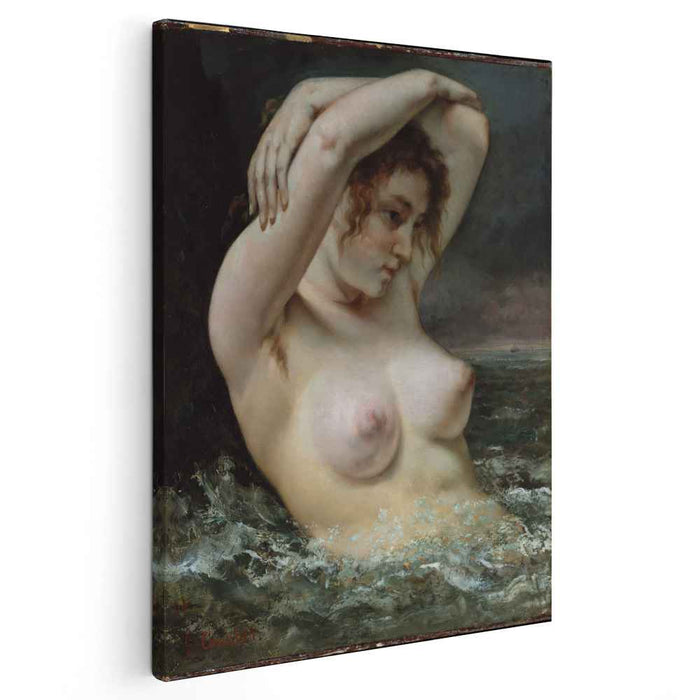 The Woman in the Waves (The Bather) (1868) by Gustave Courbet