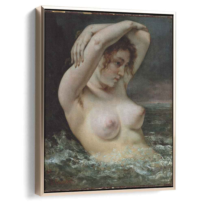 The Woman in the Waves (The Bather) (1868) by Gustave Courbet