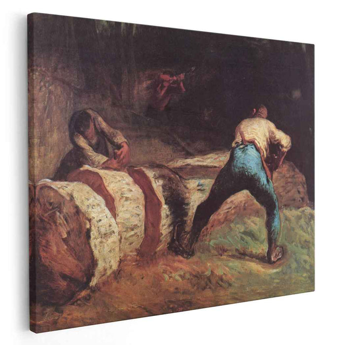 The Wood Sawyers (1852) by Jean-Francois Millet