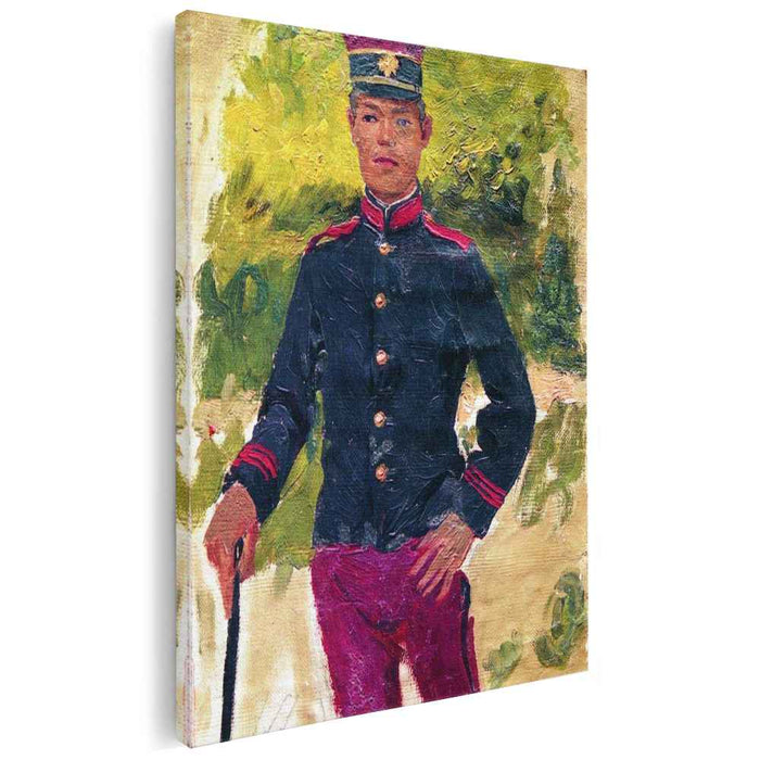 The young soldier. Parisian style by Ilya Repin