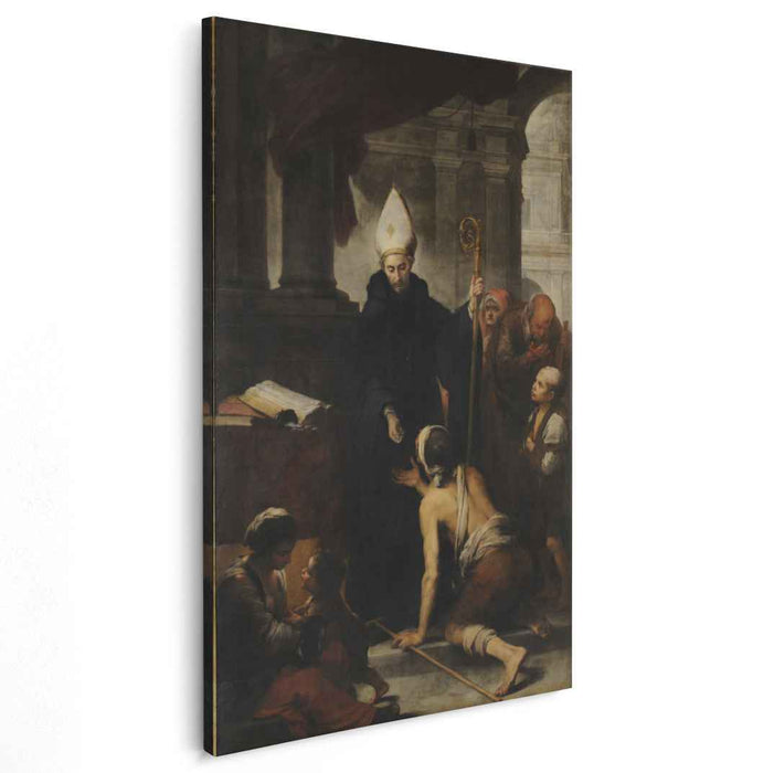 Thomas of Villanova giving alms to the poors (1678) by Bartolome Esteban Murillo