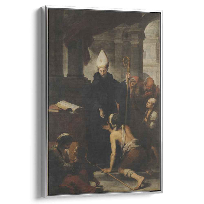 Thomas of Villanova giving alms to the poors (1678) by Bartolome Esteban Murillo