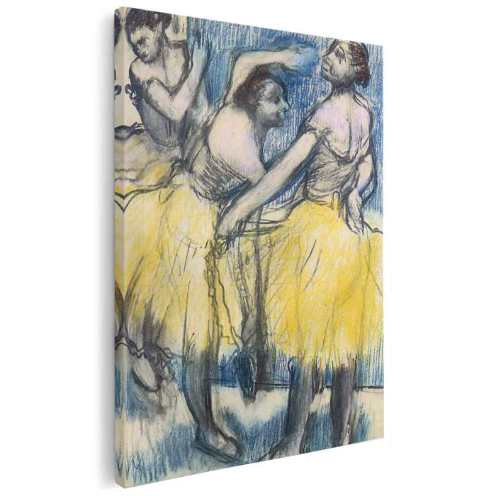 Three Dancers in Yellow Skirts (1904) by Edgar Degas