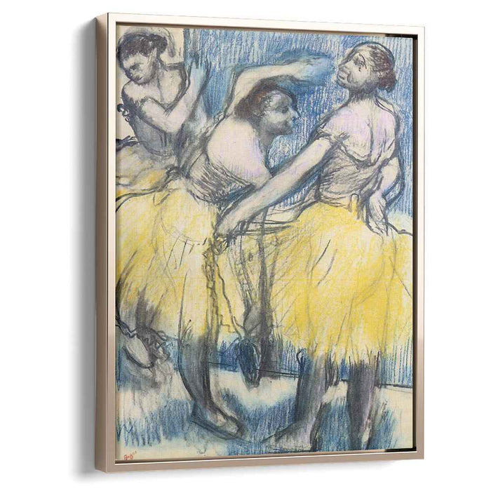 Three Dancers in Yellow Skirts (1904) by Edgar Degas