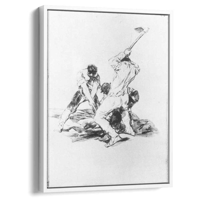 Three Men Digging (1819) by Francisco Goya