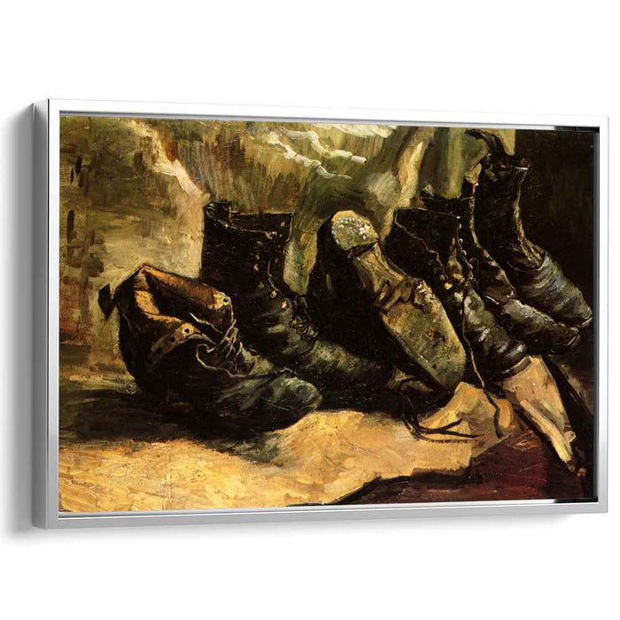 Three Pairs of Shoes (1886) by Vincent van Gogh