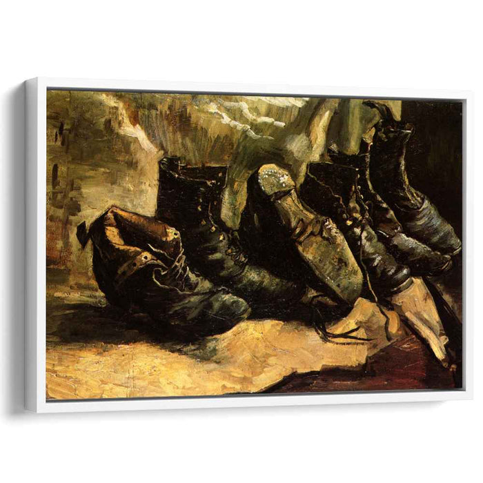 Three Pairs of Shoes (1886) by Vincent van Gogh