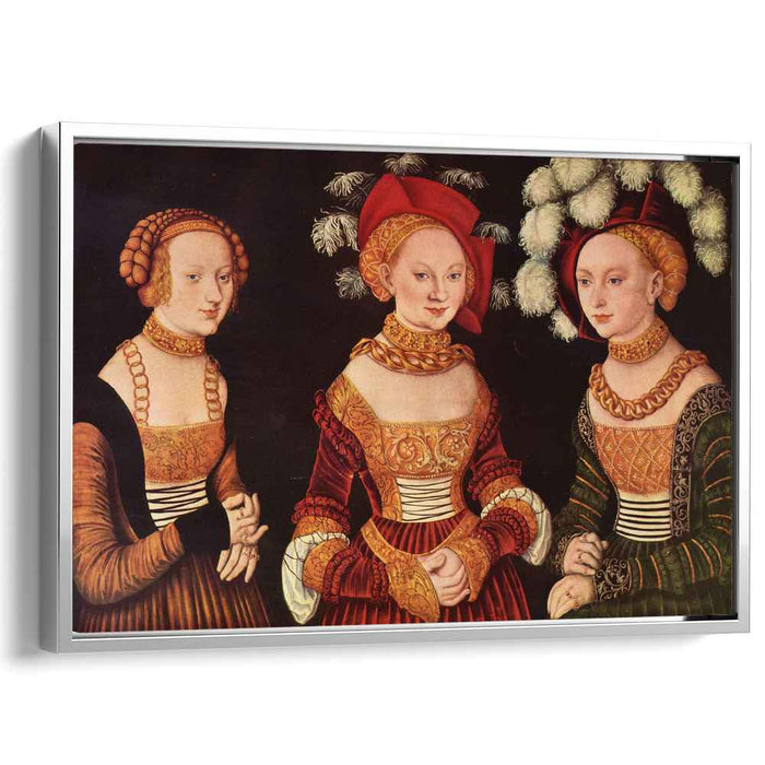 Three princesses of Saxony, Sibylla, Emilia and Sidonia, daughters of Duke Heinrich of Frommen by Lucas Cranach the Elder