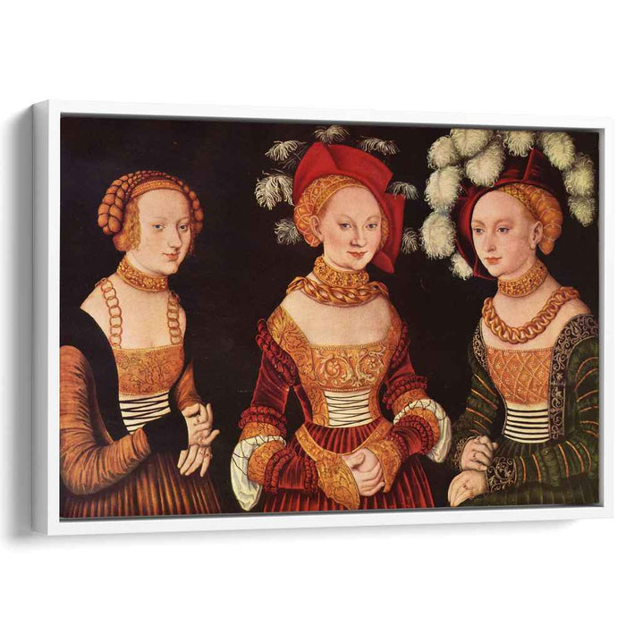 Three princesses of Saxony, Sibylla, Emilia and Sidonia, daughters of Duke Heinrich of Frommen by Lucas Cranach the Elder