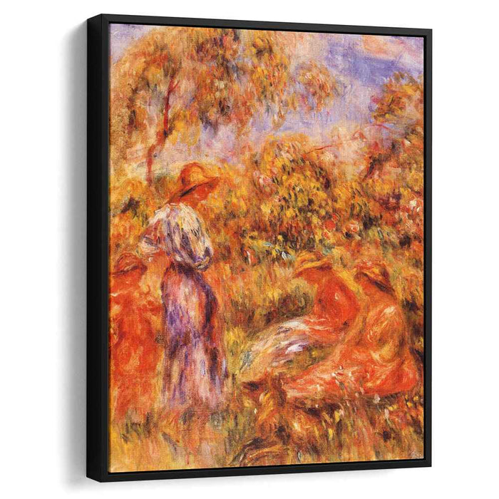 Three Women and Child in a Landscape (1918) by Pierre-Auguste Renoir