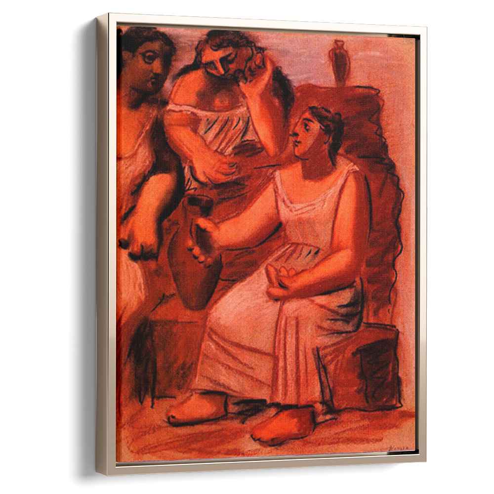 Three women at a fountain (study) (1921) by Pablo Picasso - Canvas