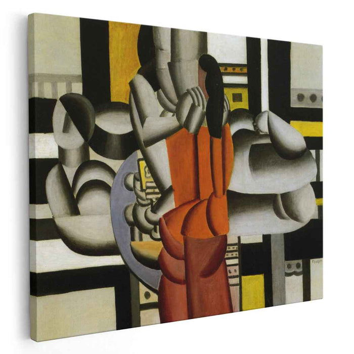 Three women with the still life (1920) by Fernand Leger