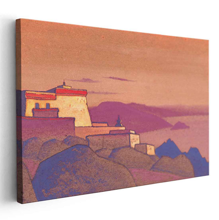 Tibet. Monastery Gelug-pa. (1936) by Nicholas Roerich