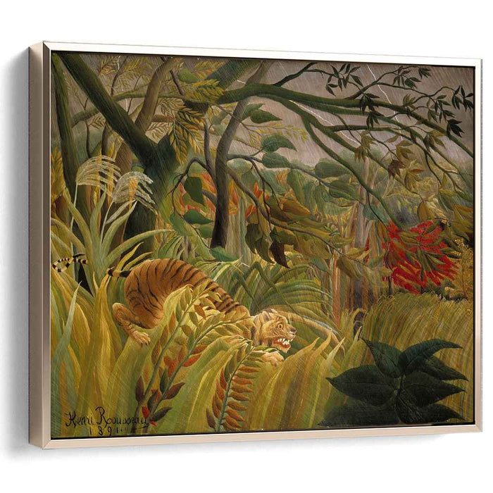 Tiger in a Tropical Storm (Surprised!) (1891) by Henri Rousseau