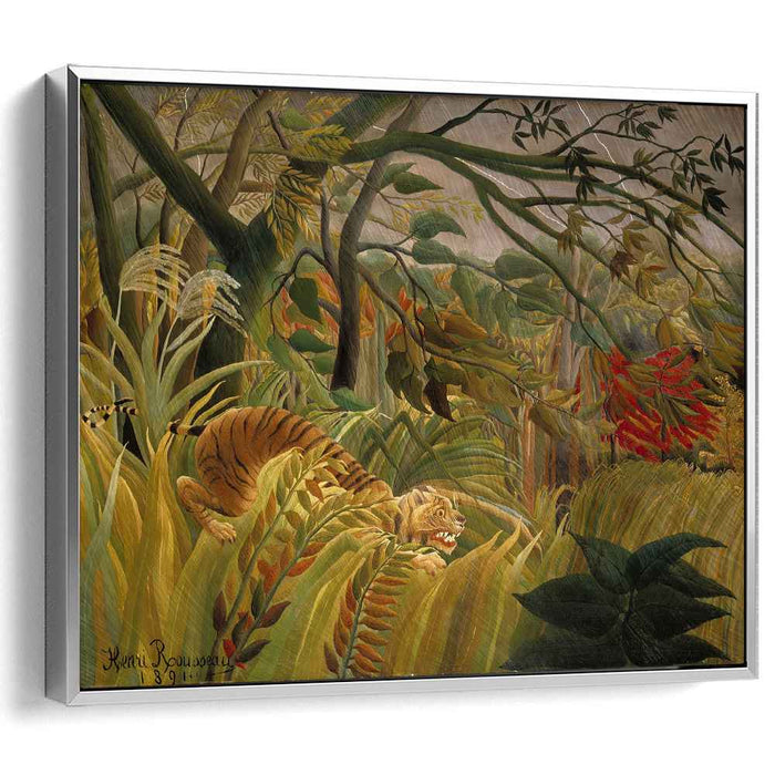 Tiger in a Tropical Storm (Surprised!) (1891) by Henri Rousseau