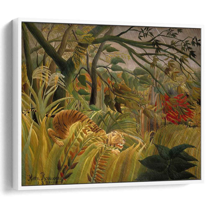Tiger in a Tropical Storm (Surprised!) (1891) by Henri Rousseau