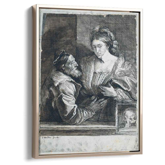 Titian`s Self Portrait with a Young (1630) by Anthony van Dyck