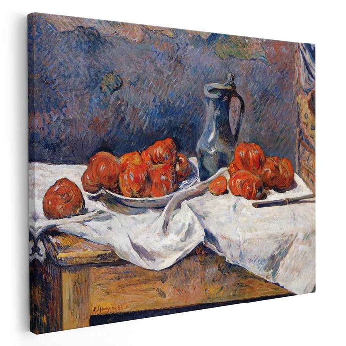 Tomatoes and a pewter tankard on a table (1883) by Paul Gauguin