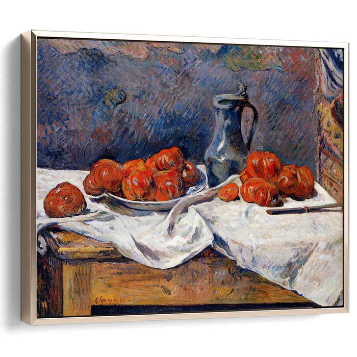 Tomatoes and a pewter tankard on a table (1883) by Paul Gauguin
