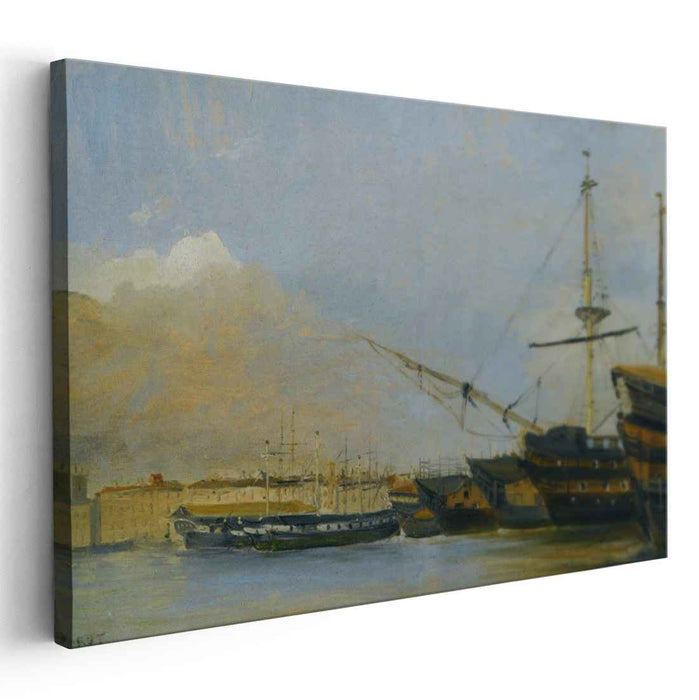 Toulon Battleships Dismantled by Camille Corot