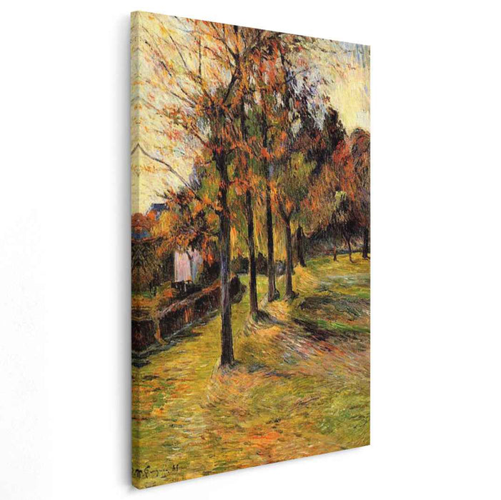 Tree linen road, Rouen by Paul Gauguin