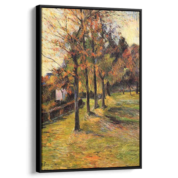 Tree linen road, Rouen by Paul Gauguin