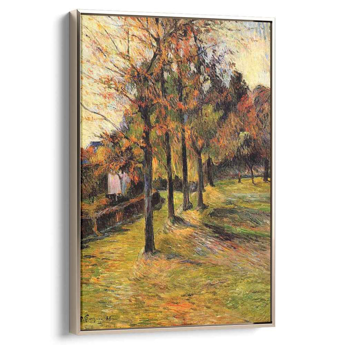 Tree linen road, Rouen by Paul Gauguin