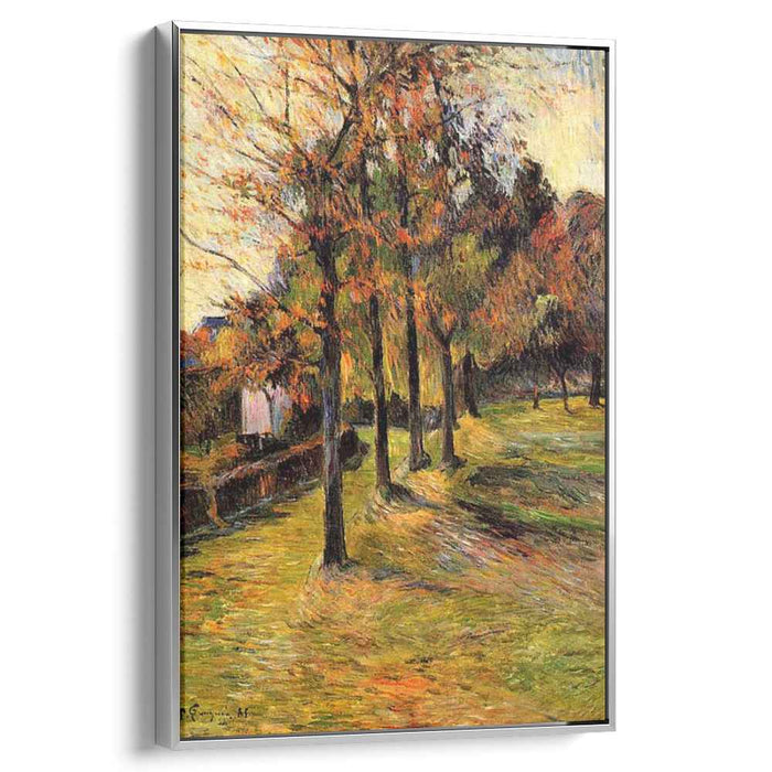Tree linen road, Rouen by Paul Gauguin
