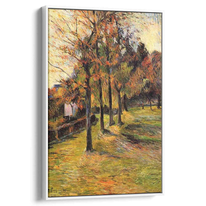 Tree linen road, Rouen by Paul Gauguin