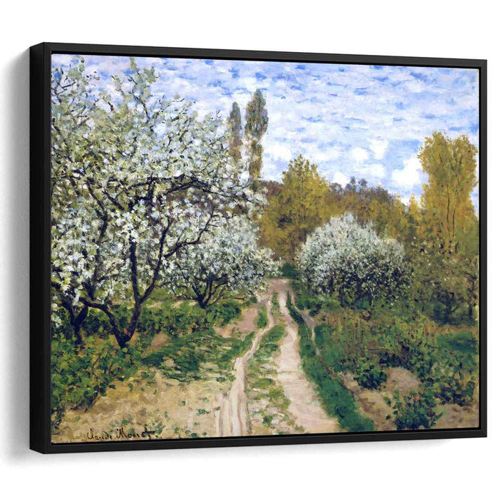 Trees in Bloom (1872) by Claude Monet