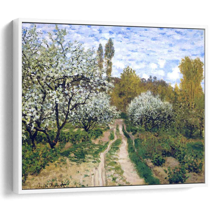 Trees in Bloom (1872) by Claude Monet