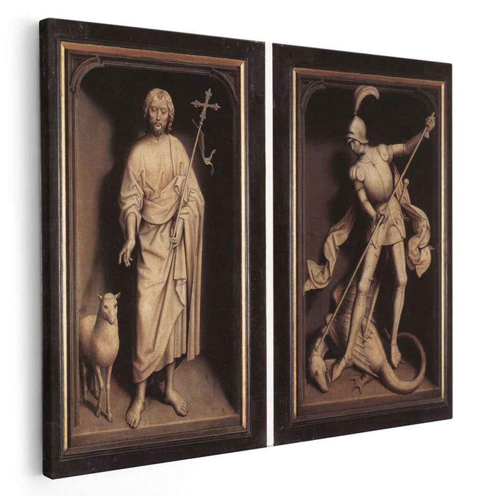 Triptych of the Family Moreel (closed) (1484) by Hans Memling
