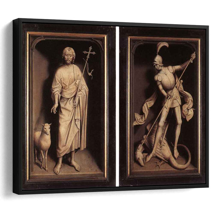 Triptych of the Family Moreel (closed) (1484) by Hans Memling