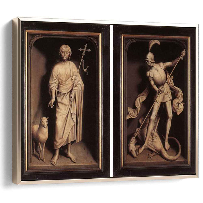 Triptych of the Family Moreel (closed) (1484) by Hans Memling