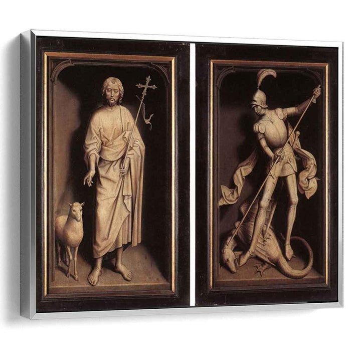 Triptych of the Family Moreel (closed) (1484) by Hans Memling