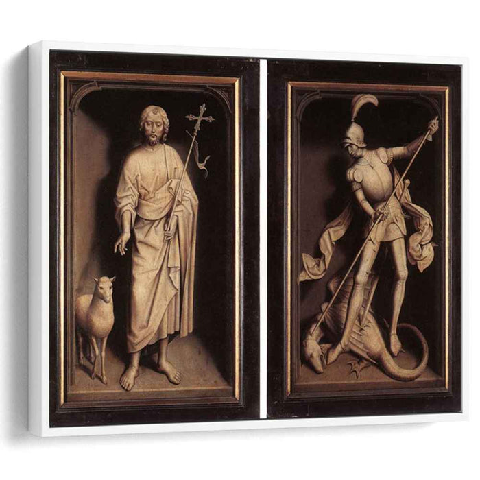 Triptych of the Family Moreel (closed) (1484) by Hans Memling