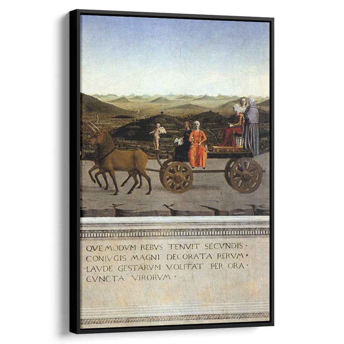 Triumph of Battista Sforza (1466) by Piero della Francesca