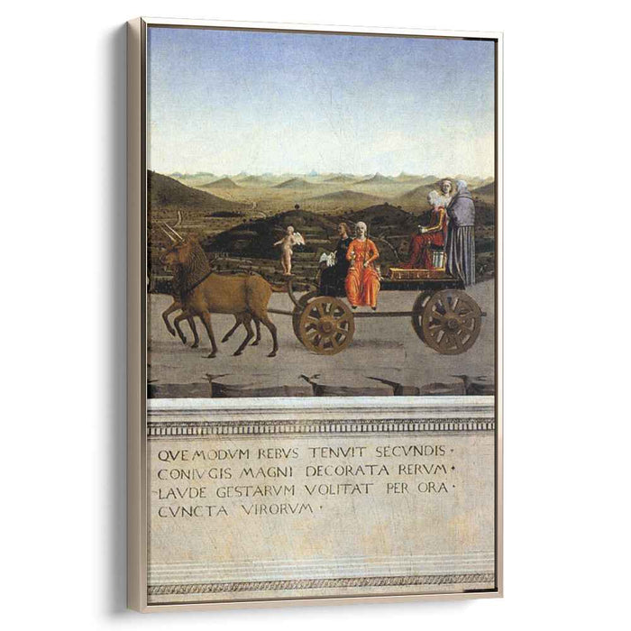 Triumph of Battista Sforza (1466) by Piero della Francesca