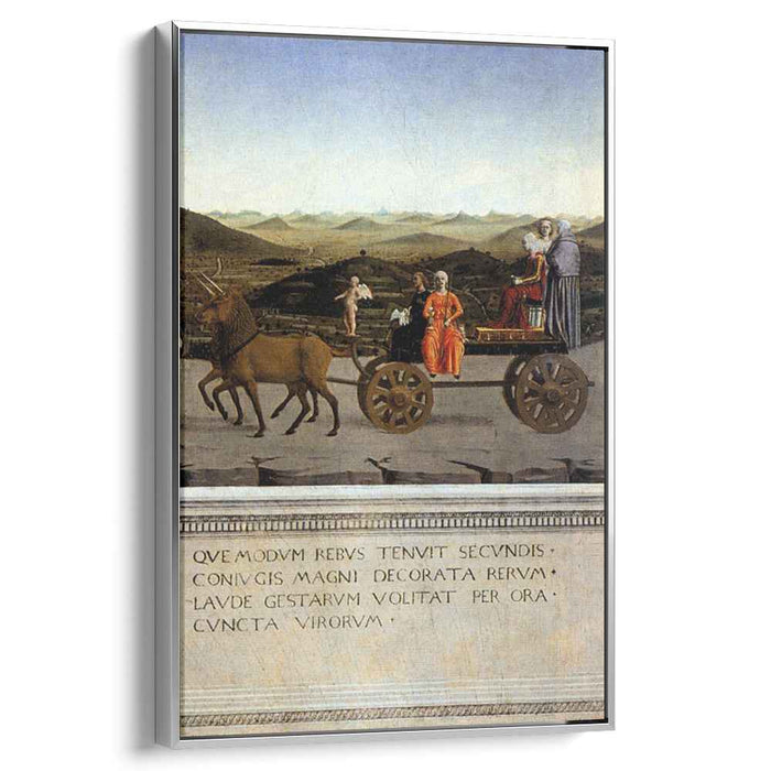 Triumph of Battista Sforza (1466) by Piero della Francesca