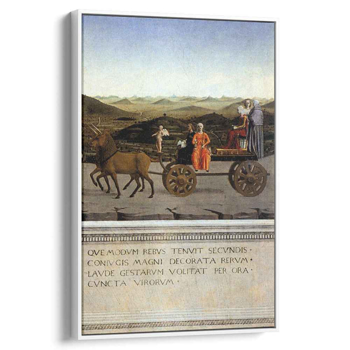 Triumph of Battista Sforza (1466) by Piero della Francesca