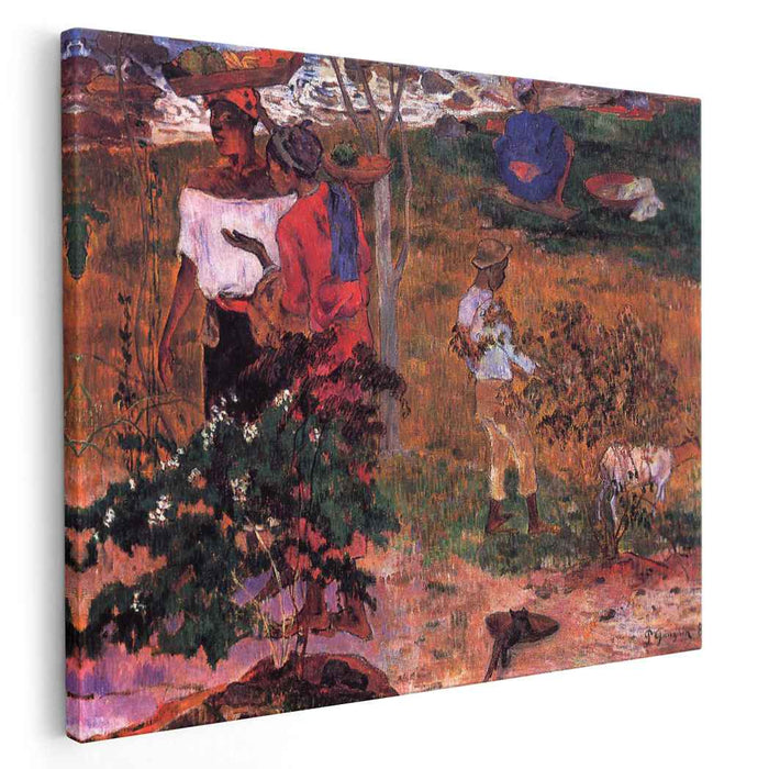 Tropical Conversation (1887) by Paul Gauguin