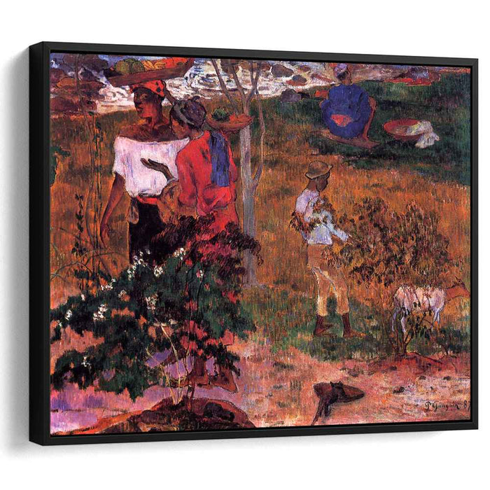 Tropical Conversation (1887) by Paul Gauguin