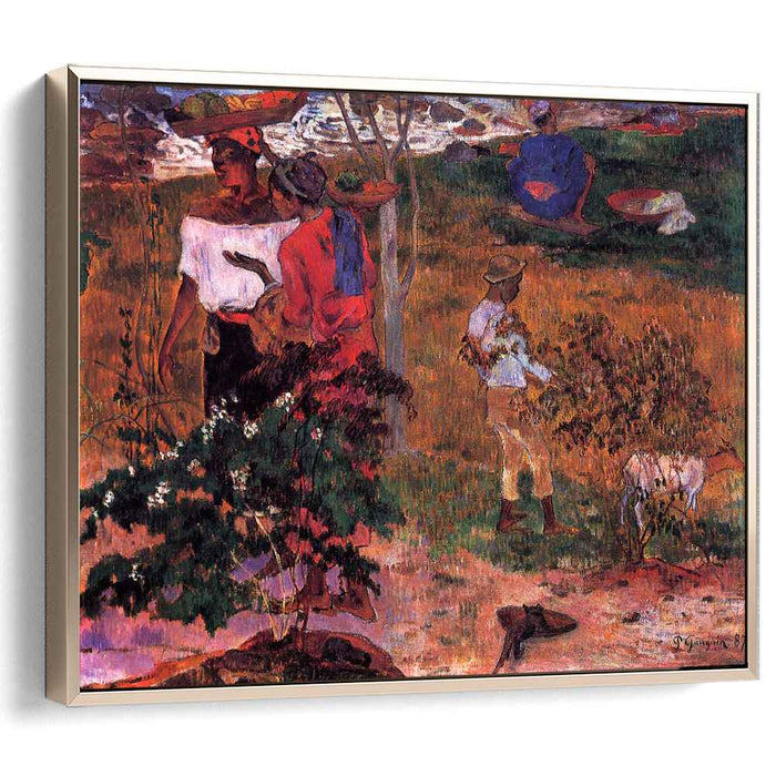 Tropical Conversation (1887) by Paul Gauguin