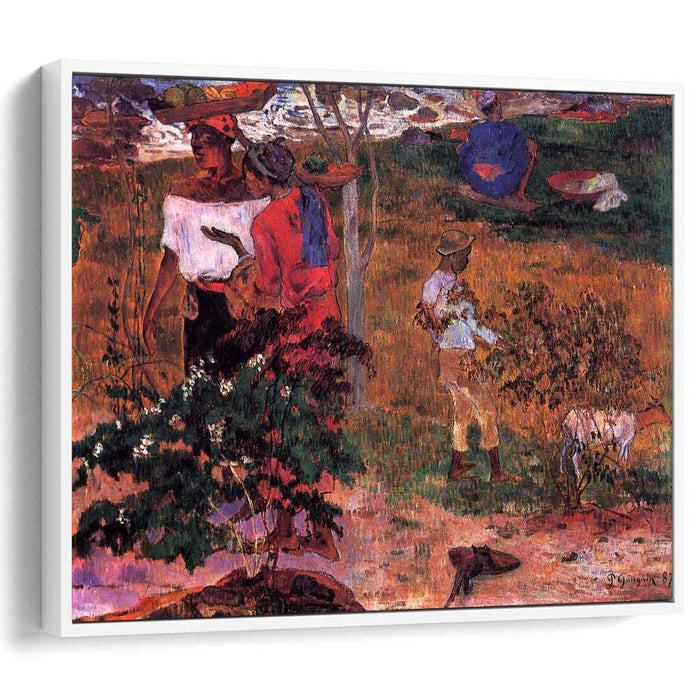 Tropical Conversation (1887) by Paul Gauguin