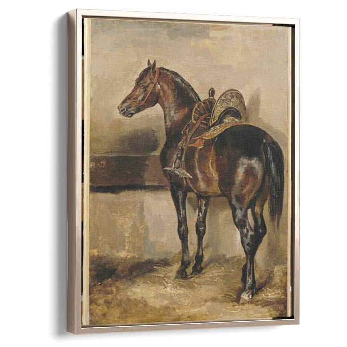 Turkish horse in a stable by Théodore Géricault
