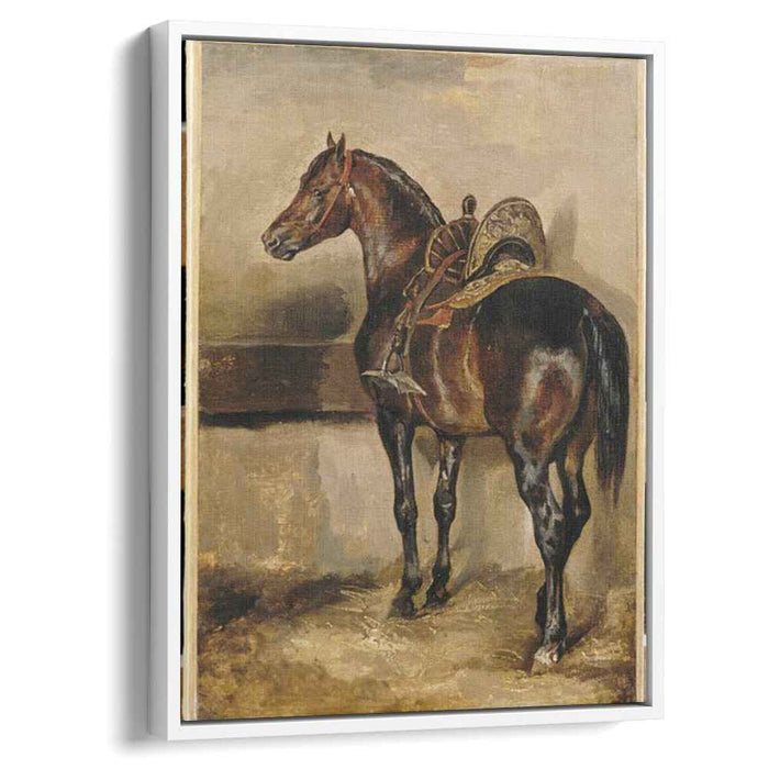 Turkish horse in a stable by Théodore Géricault