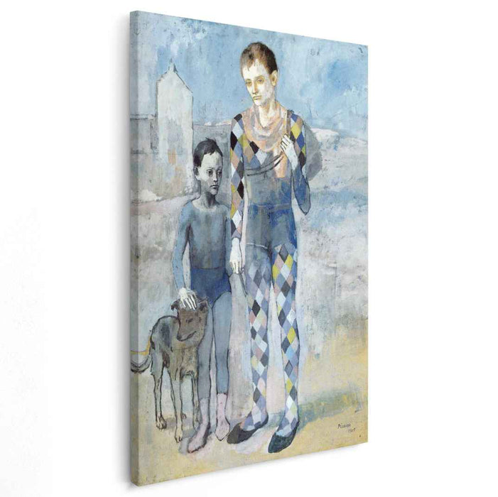 Two acrobats with a dog (1905) by Pablo Picasso