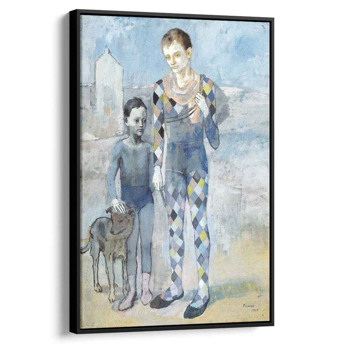 Two acrobats with a dog (1905) by Pablo Picasso