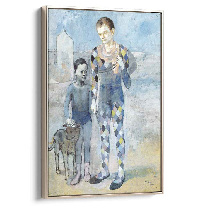 Two acrobats with a dog (1905) by Pablo Picasso