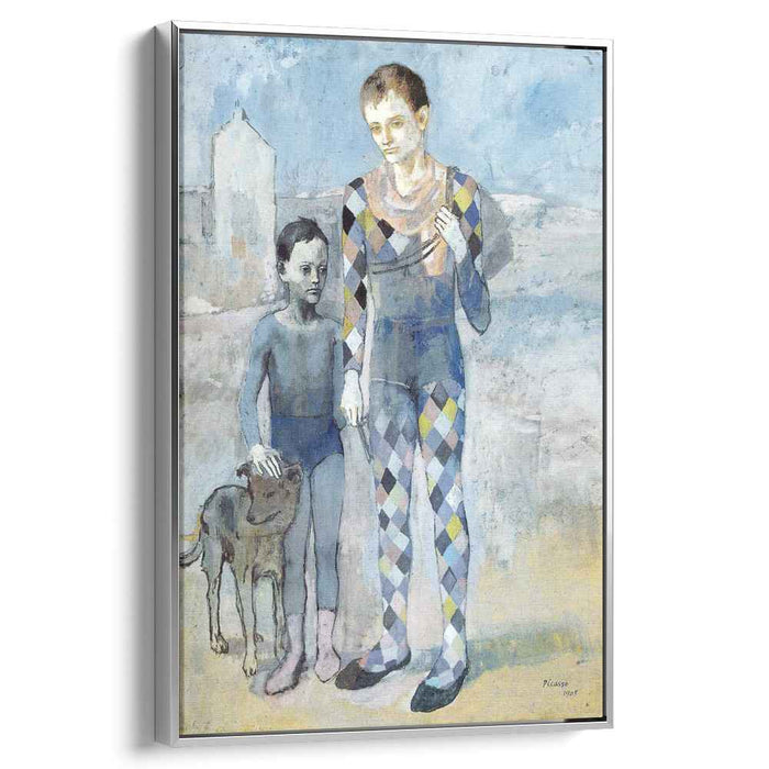 Two acrobats with a dog (1905) by Pablo Picasso
